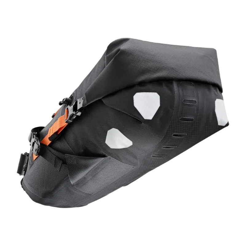 Ortlieb Saddle Bag 11L in Black/Orange-2